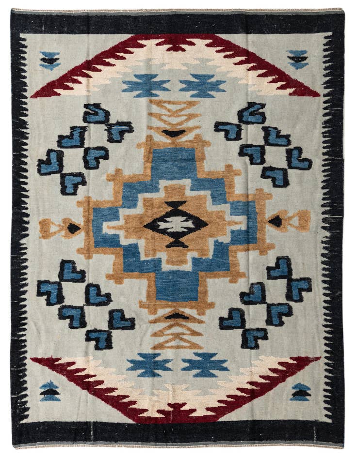 Detail image of 7' 6 x 10' 2 Hand Knotted Moroccan Wool Rug