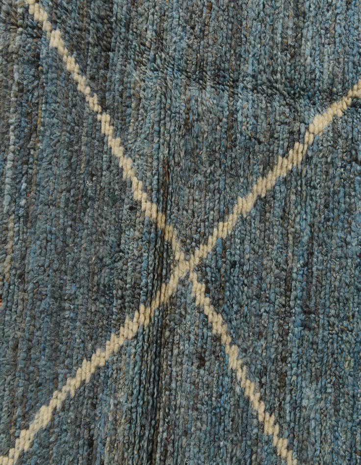 Detail image of 6' x 9' 7  Hand Knotted Moroccan Wool Rug