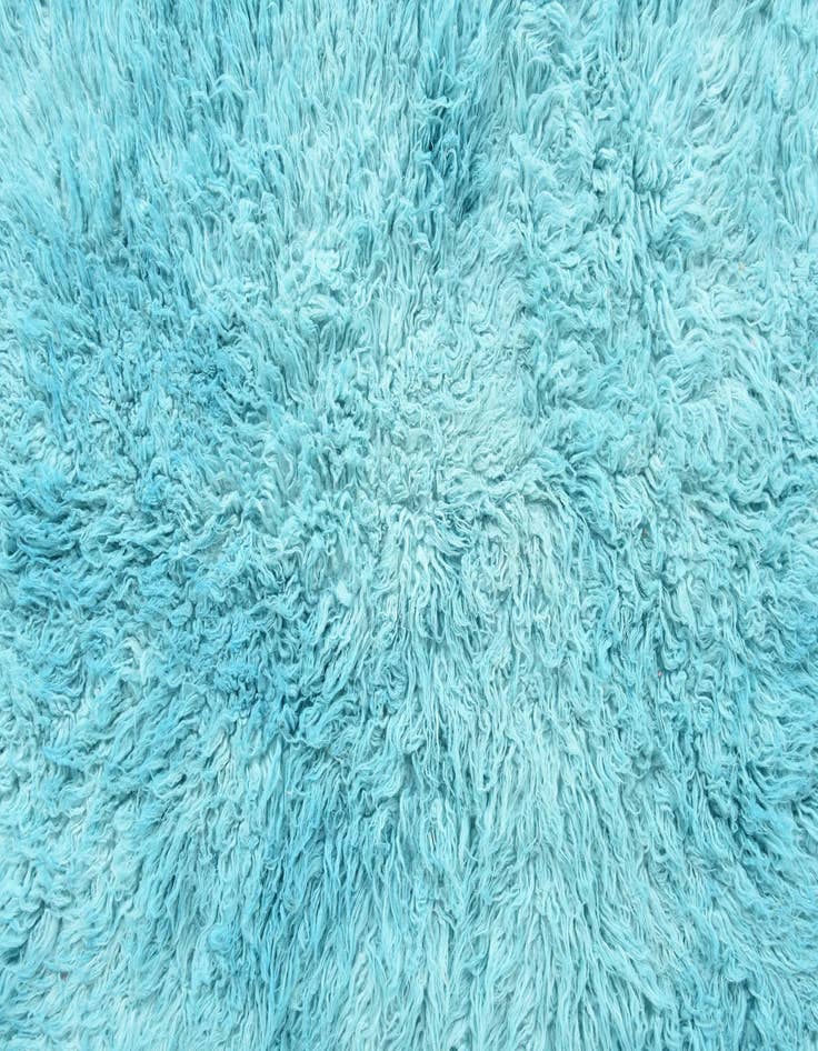 Detail image of 2' 9 x 4' 9 Hand Knotted Moroccan Wool Rug