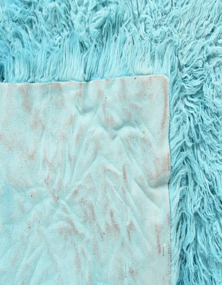 Detail image of 2' 9 x 4' 9 Hand Knotted Moroccan Wool Rug