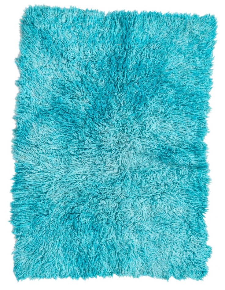 Detail image of 2' 9 x 4' 9 Hand Knotted Moroccan Wool Rug