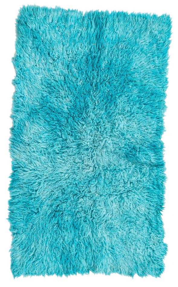 Detail image of 2' 9 x 4' 9 Hand Knotted Moroccan Wool Rug