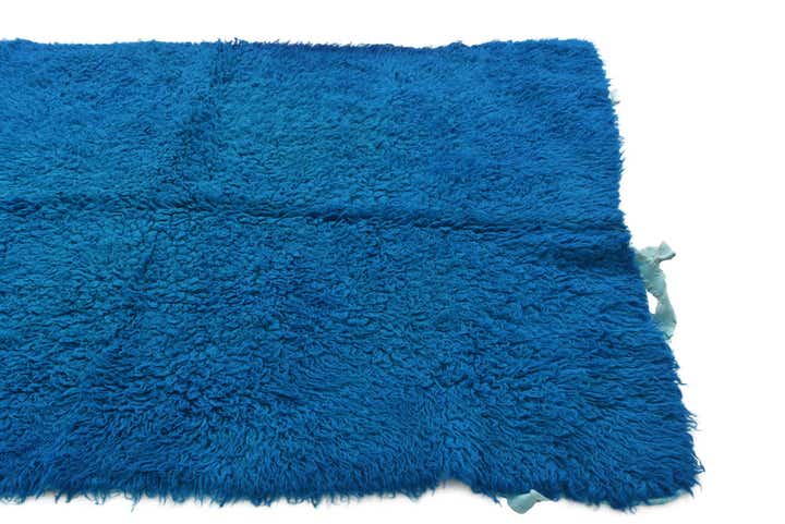 4' 7 x 6' 2 Hand Knotted Moroccan Wool Rug
