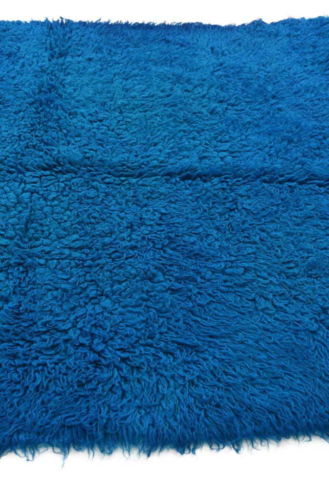 4' 7 x 6' 2 Hand Knotted Moroccan Wool Rug