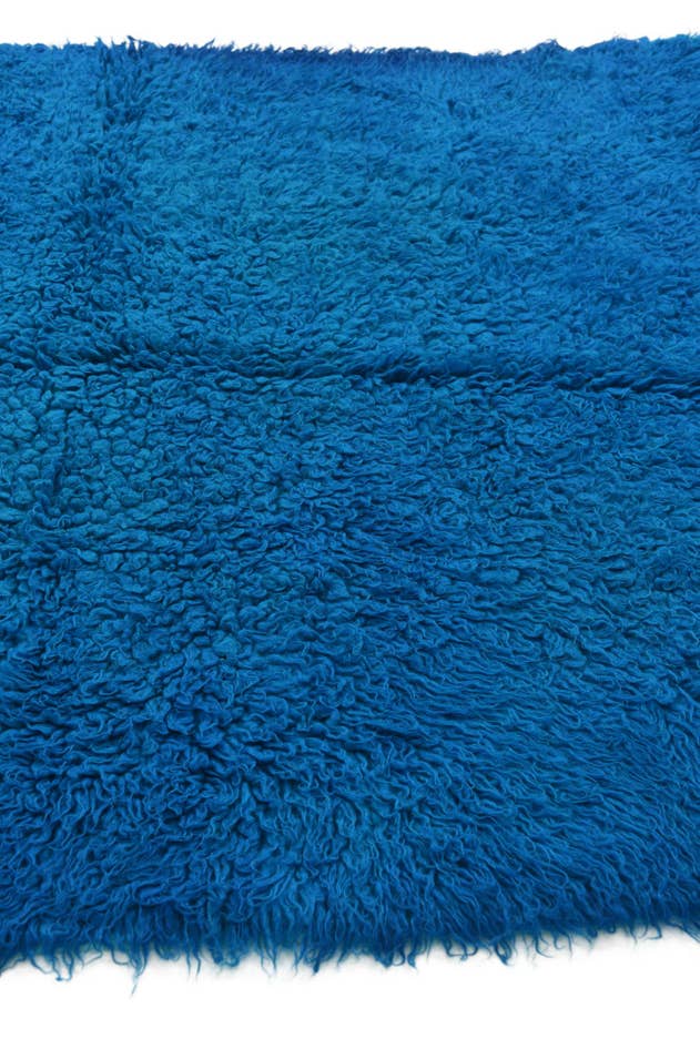 Detail image of 4' 7 x 6' 2 Hand Knotted Moroccan Wool Rug
