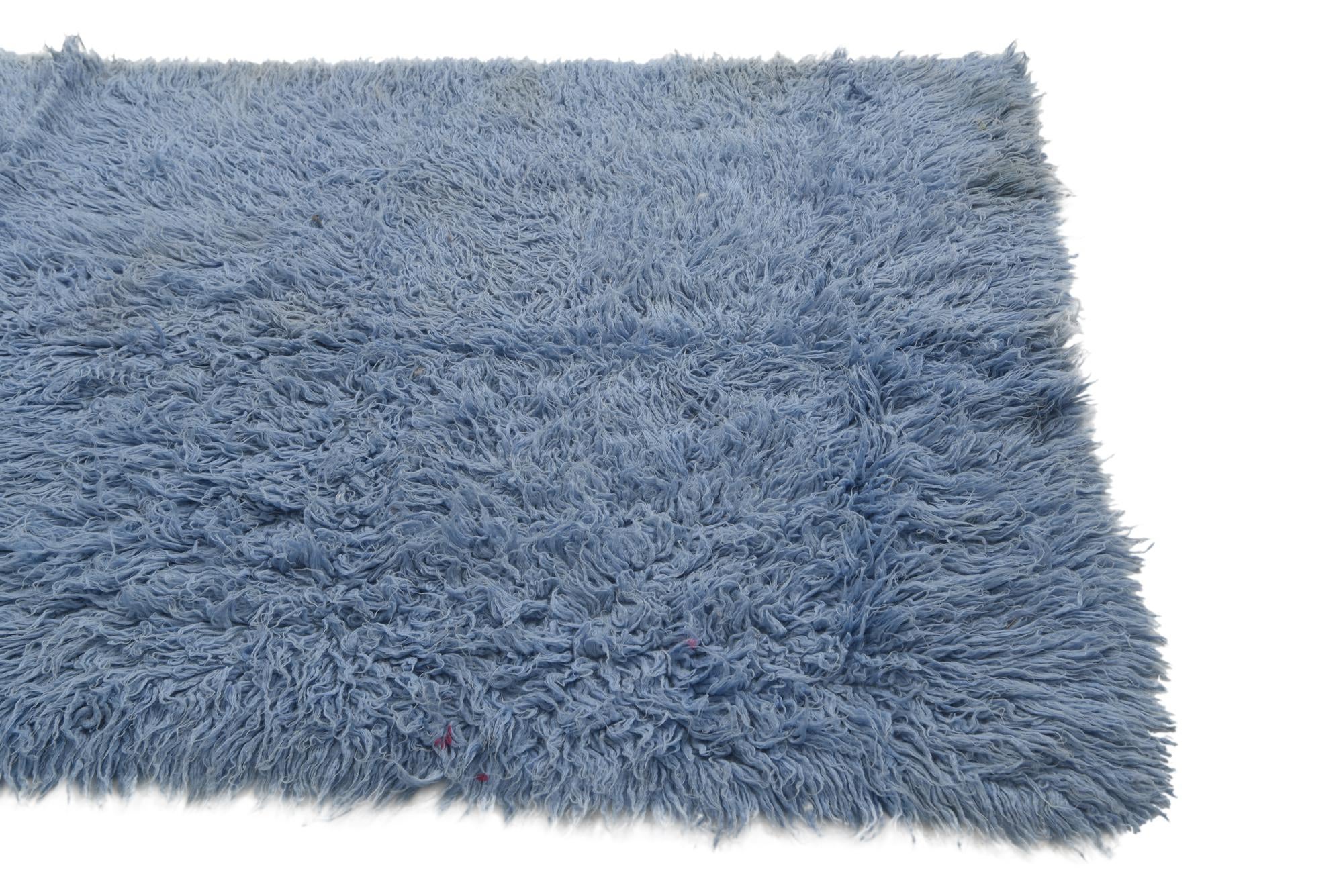 4' 1 x 5' 5 Hand Knotted Moroccan Wool Rug