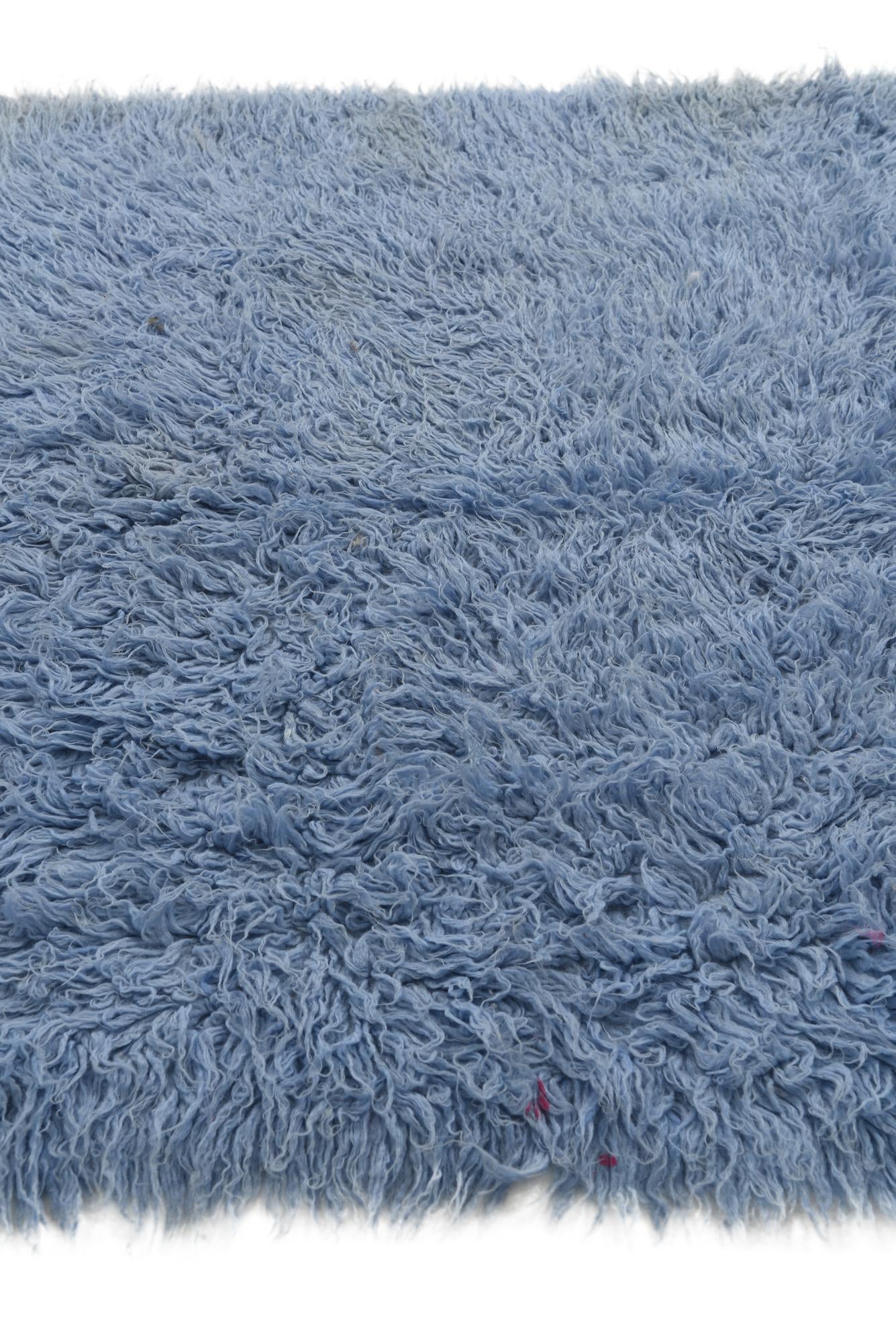 4' 1 x 5' 5 Hand Knotted Moroccan Wool Rug