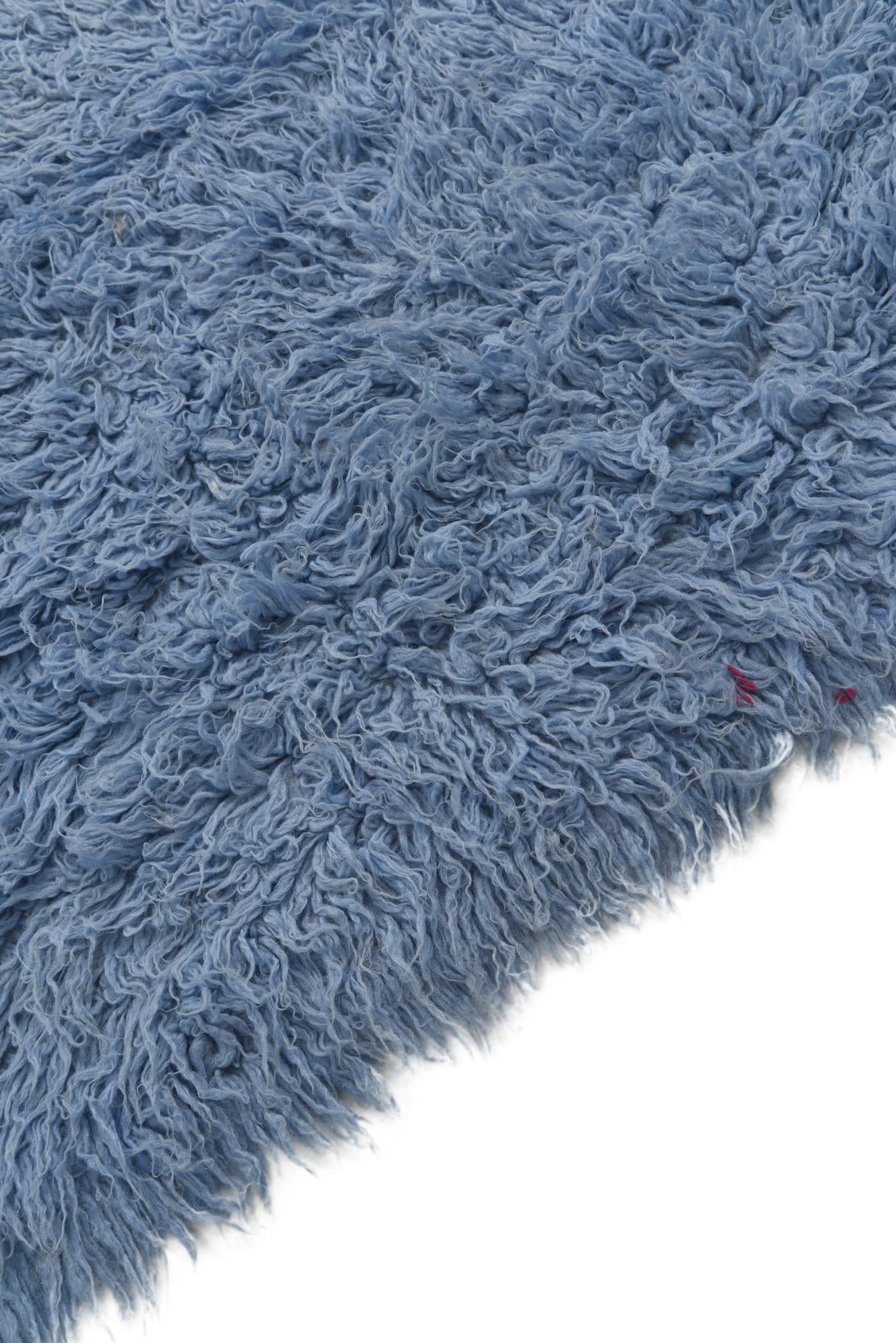 4' 1 x 5' 5 Hand Knotted Moroccan Wool Rug