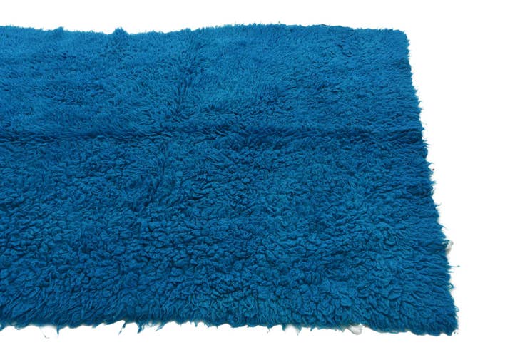 Detail image of 4' 8 x 6' 6 Hand Knotted Moroccan Wool Rug