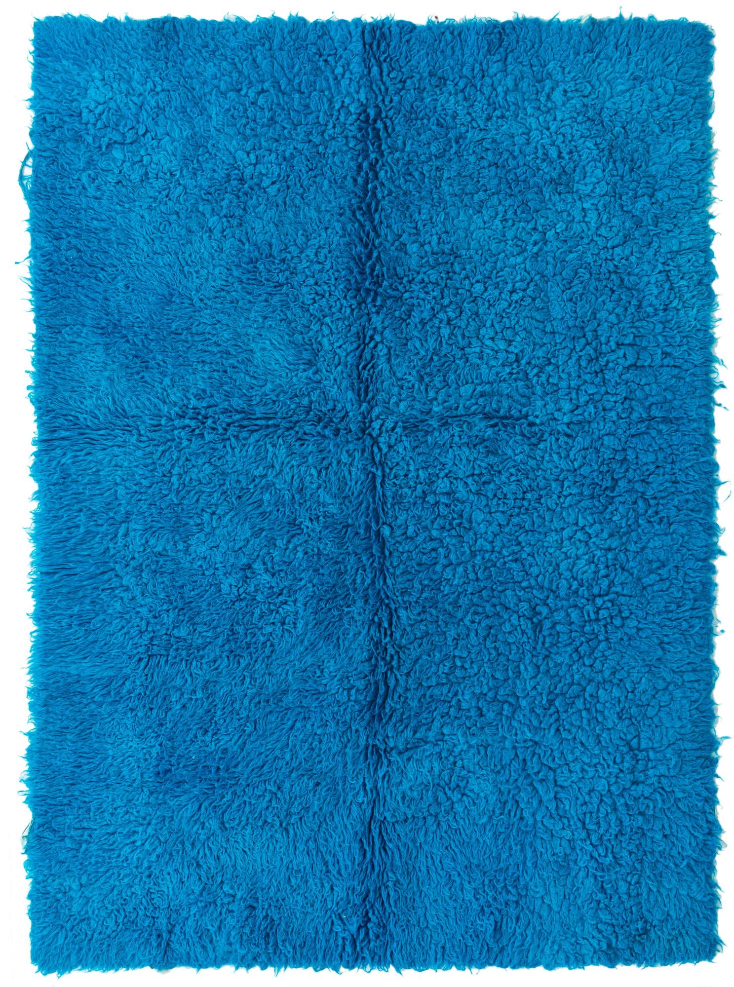 4' 8 x 6' 6 Hand Knotted Moroccan Wool Rug