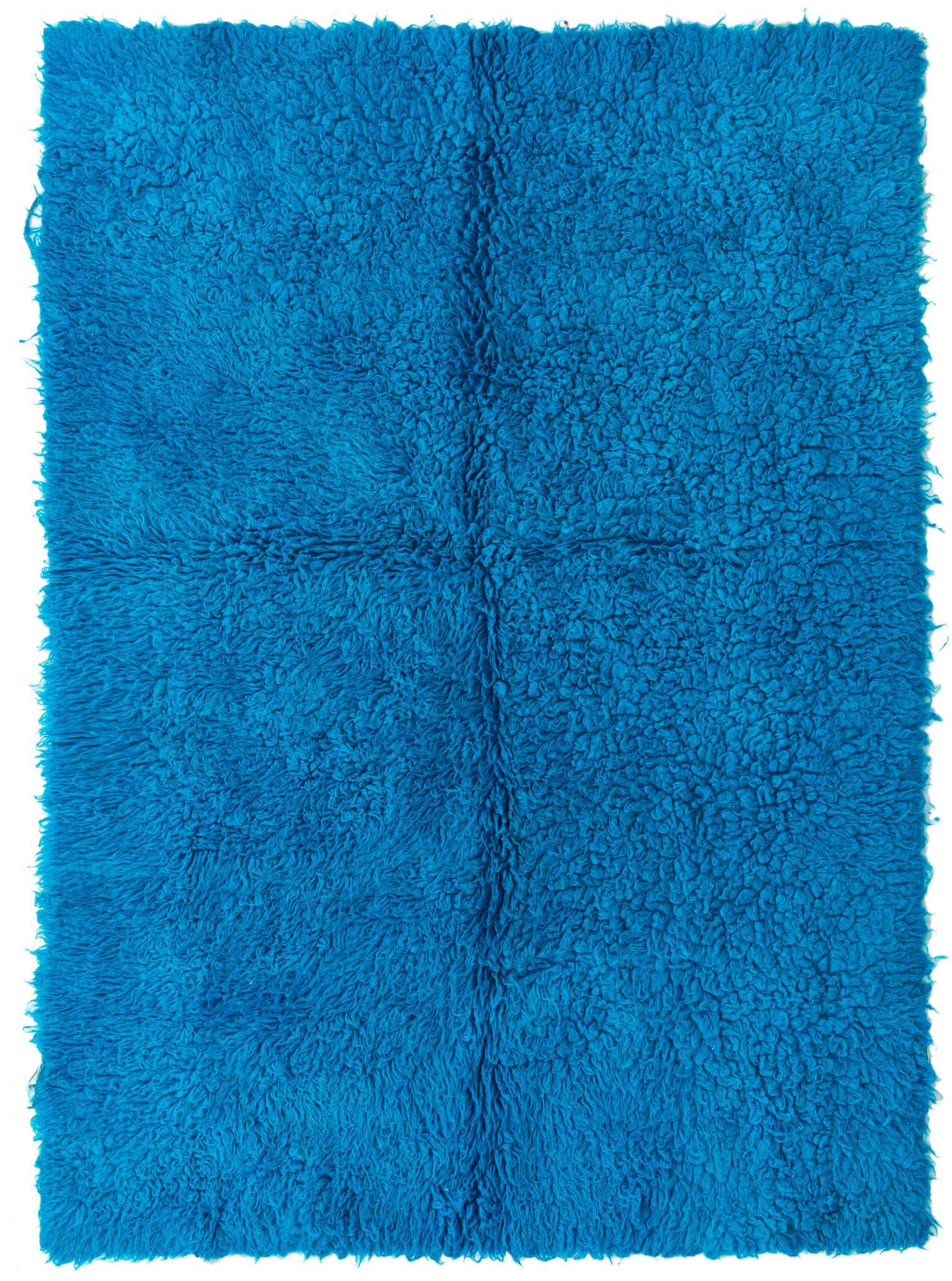 4' 8 x 6' 6 Hand Knotted Moroccan Wool Rug