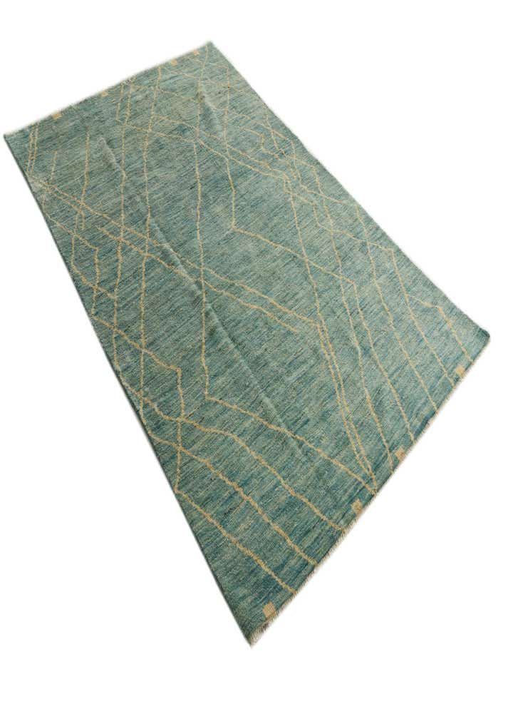 5' 5 x 8' 3 Hand Knotted Moroccan Wool Rug