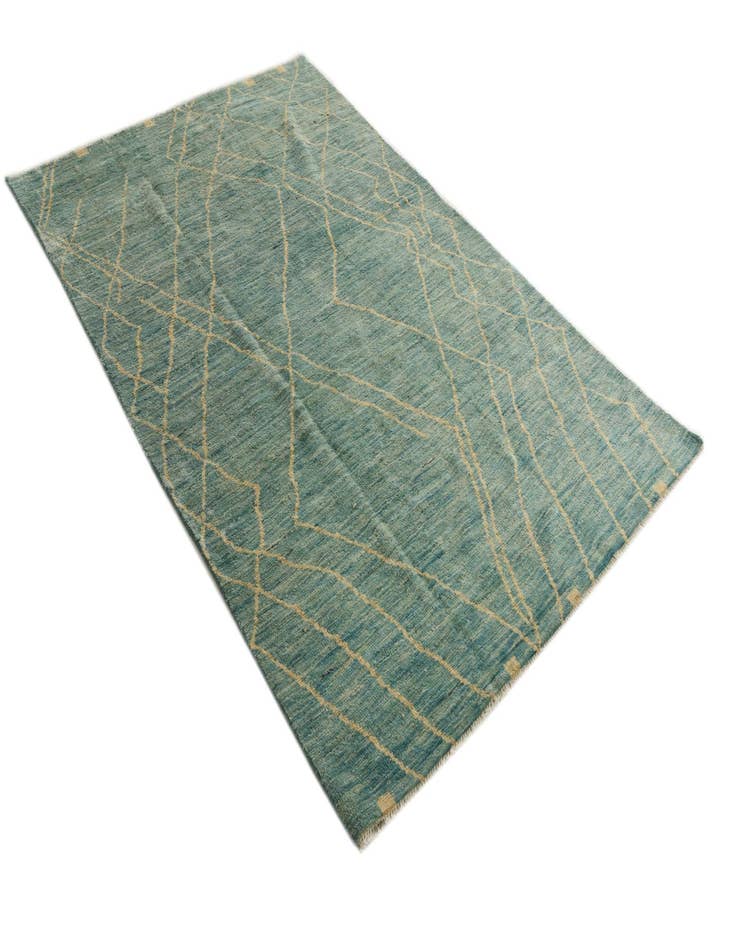 Detail image of 5' 5 x 8' 3 Hand Knotted Moroccan Wool Rug