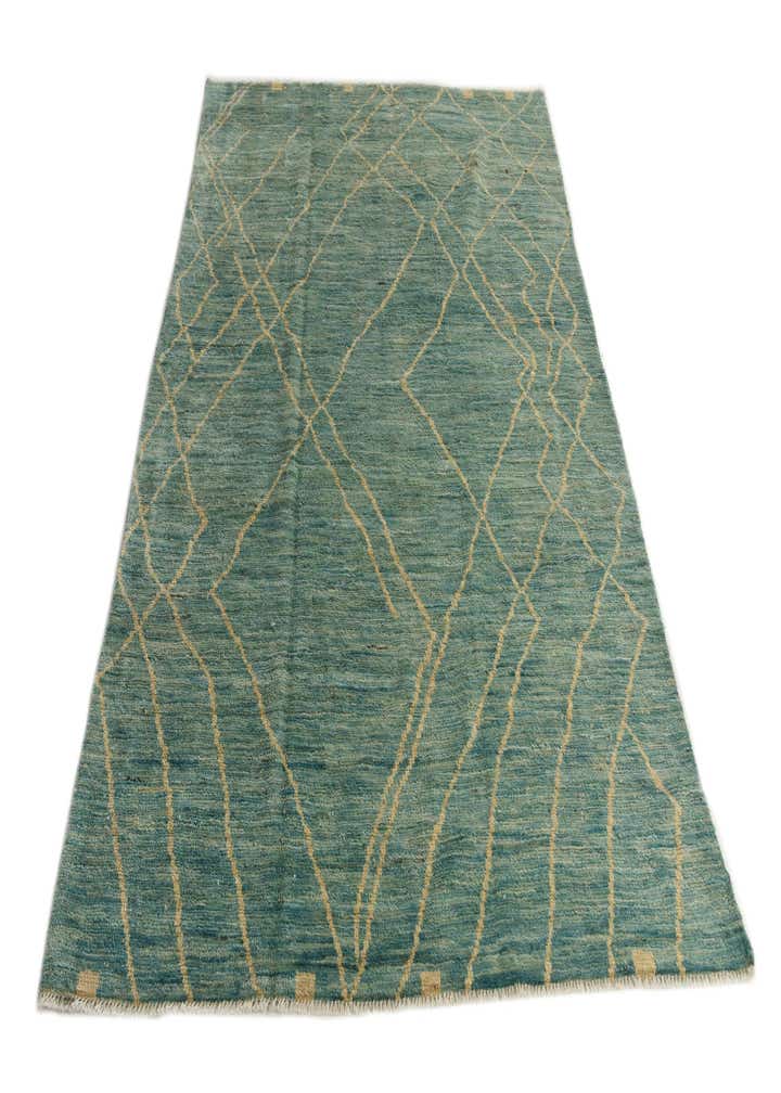 5' 5 x 8' 3 Hand Knotted Moroccan Wool Rug