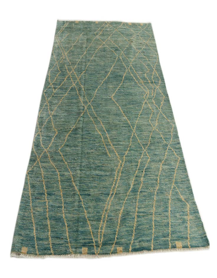 Detail image of 5' 5 x 8' 3 Hand Knotted Moroccan Wool Rug