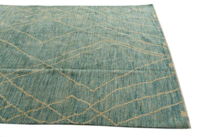 5' 5 x 8' 3 Hand Knotted Moroccan Wool Rug