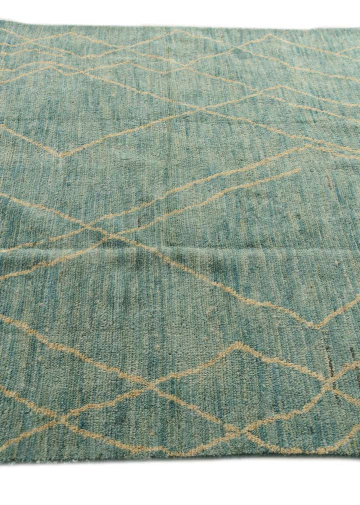 5' 5 x 8' 3 Hand Knotted Moroccan Wool Rug