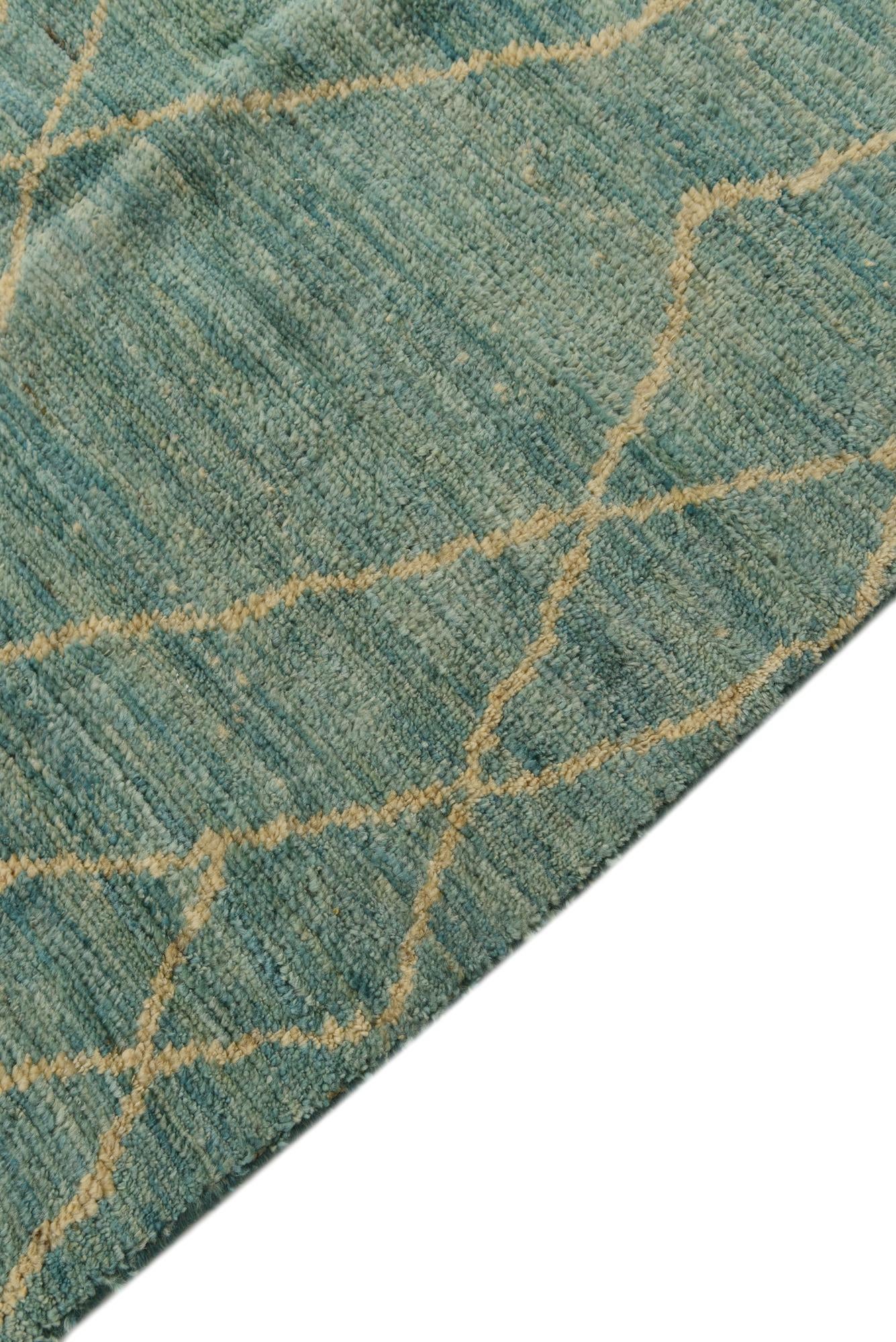 5' 5 x 8' 3 Hand Knotted Moroccan Wool Rug