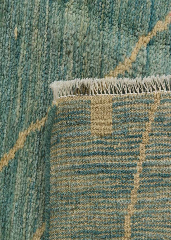 5' 5 x 8' 3 Hand Knotted Moroccan Wool Rug