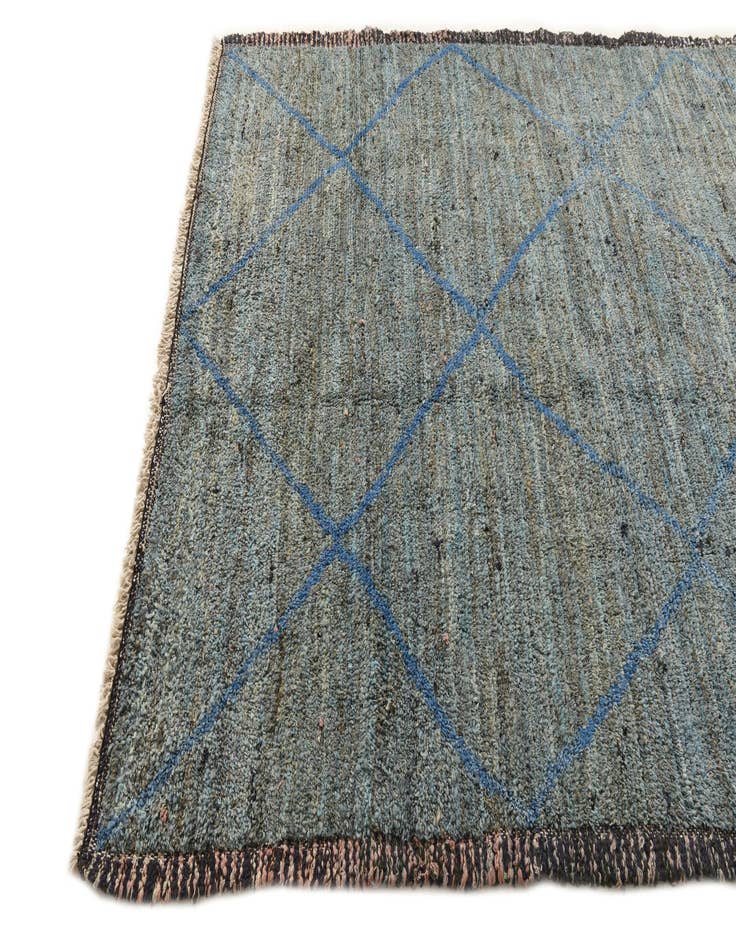 Detail image of 6' x 9' 3  Hand Knotted Moroccan Wool Rug