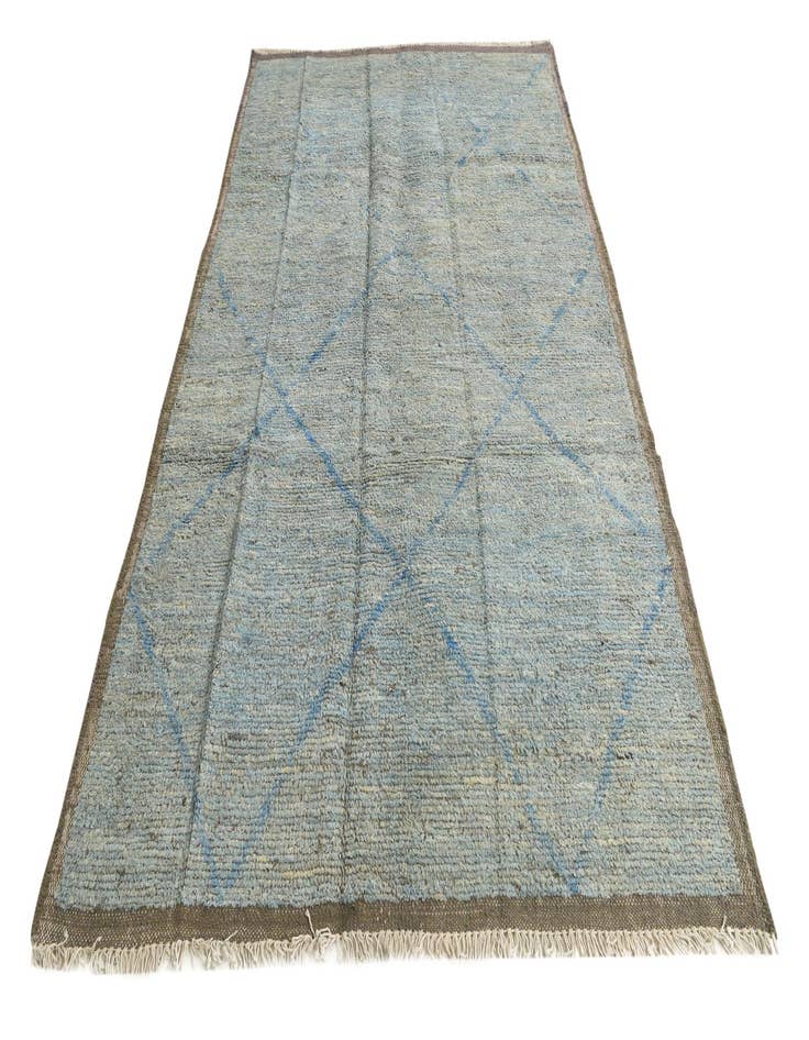 Detail image of 6' 1 x 9' 8  Hand Knotted Moroccan Wool Rug