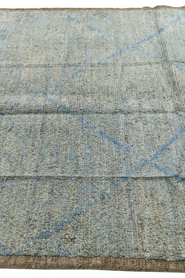 Detail image of 6' 1 x 9' 8 Hand Knotted Moroccan Wool Rug