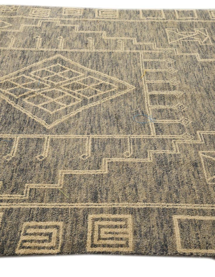 Detail image of 6' 7 x 9' 5  Hand Knotted Moroccan Wool Rug