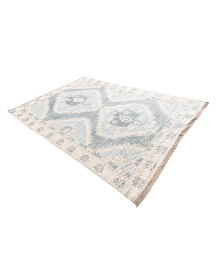 Detail image of 6' 3 x 9' 2 Hand Knotted Moroccan Wool Rug