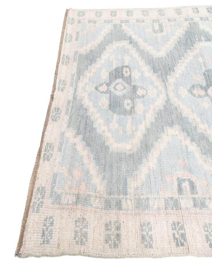 Detail image of 6' 3 x 9' 2  Hand Knotted Moroccan Wool Rug