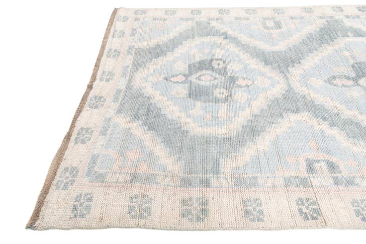 Detail image of 6' 3 x 9' 2 Hand Knotted Moroccan Wool Rug