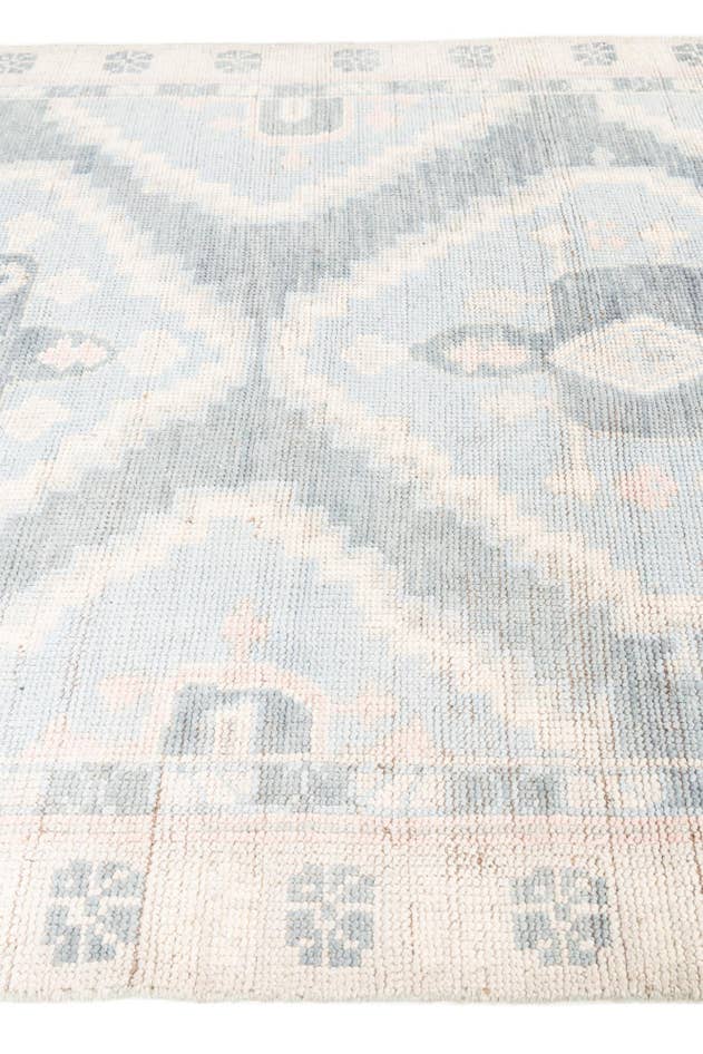 Detail image of 6' 3 x 9' 2 Hand Knotted Moroccan Wool Rug