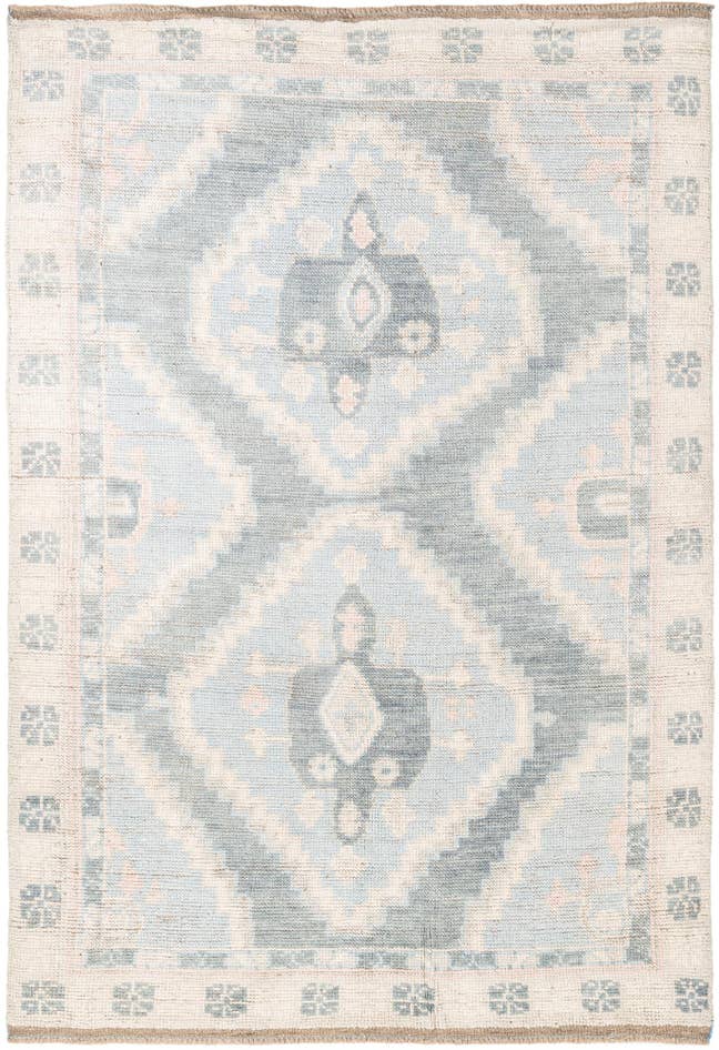Detail image of 6' 3 x 9' 2 Hand Knotted Moroccan Wool Rug