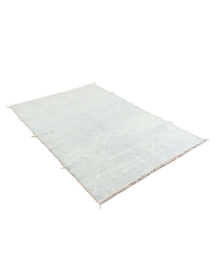 4' 1 x 6' 1 Hand Knotted Moroccan Wool Rug