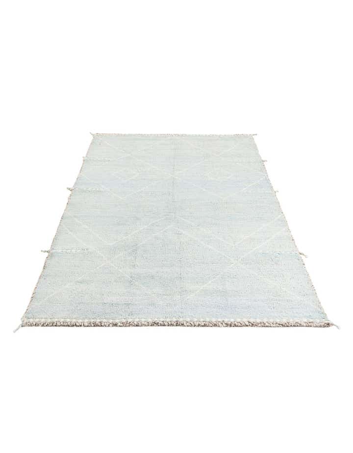 4' 1 x 6' 1 Hand Knotted Moroccan Wool Rug