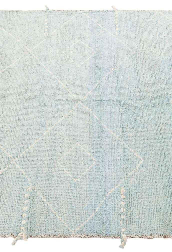 4' 1 x 6' 1 Hand Knotted Moroccan Wool Rug