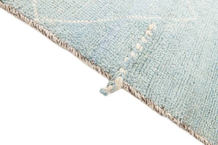 Detail image of 4' 1 x 6' 1 Hand Knotted Moroccan Wool Rug