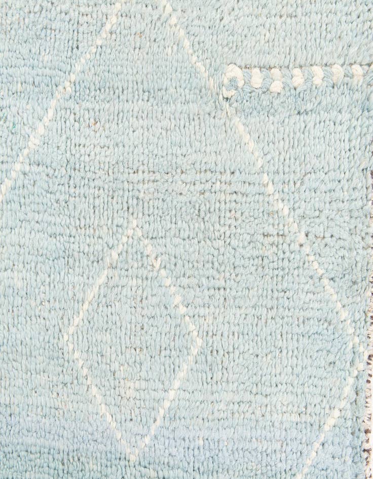 Detail image of 4' 1 x 6' 1  Hand Knotted Moroccan Wool Rug