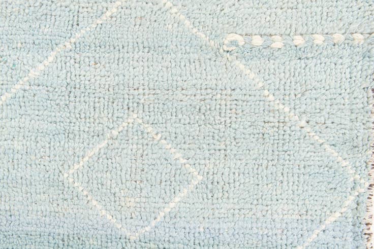 Detail image of 4' 1 x 6' 1 Hand Knotted Moroccan Wool Rug