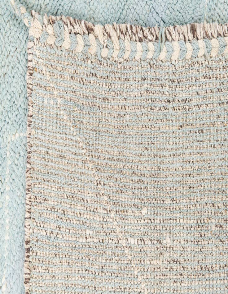 Detail image of 4' 1 x 6' 1  Hand Knotted Moroccan Wool Rug