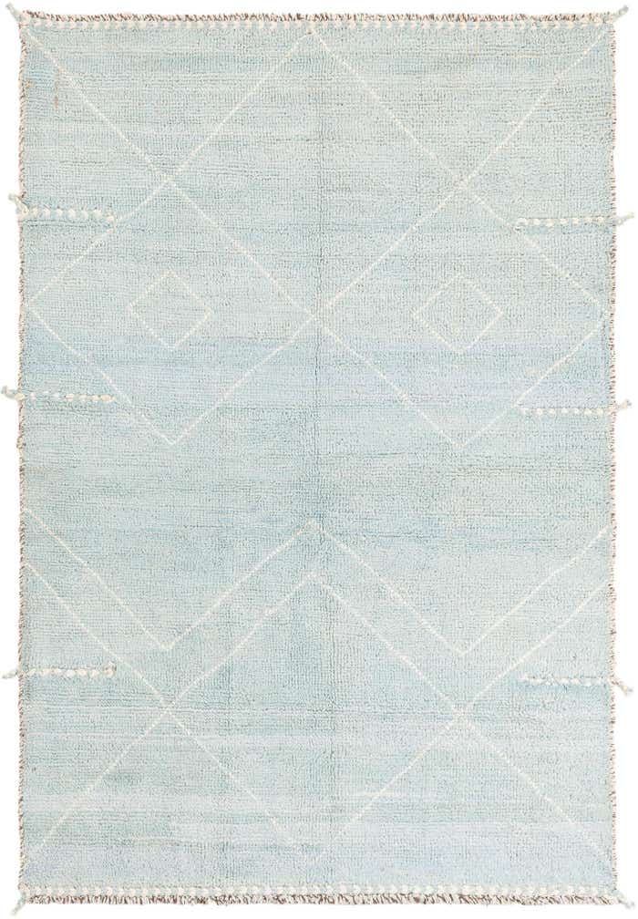 4' 1 x 6' 1 Hand Knotted Moroccan Wool Rug