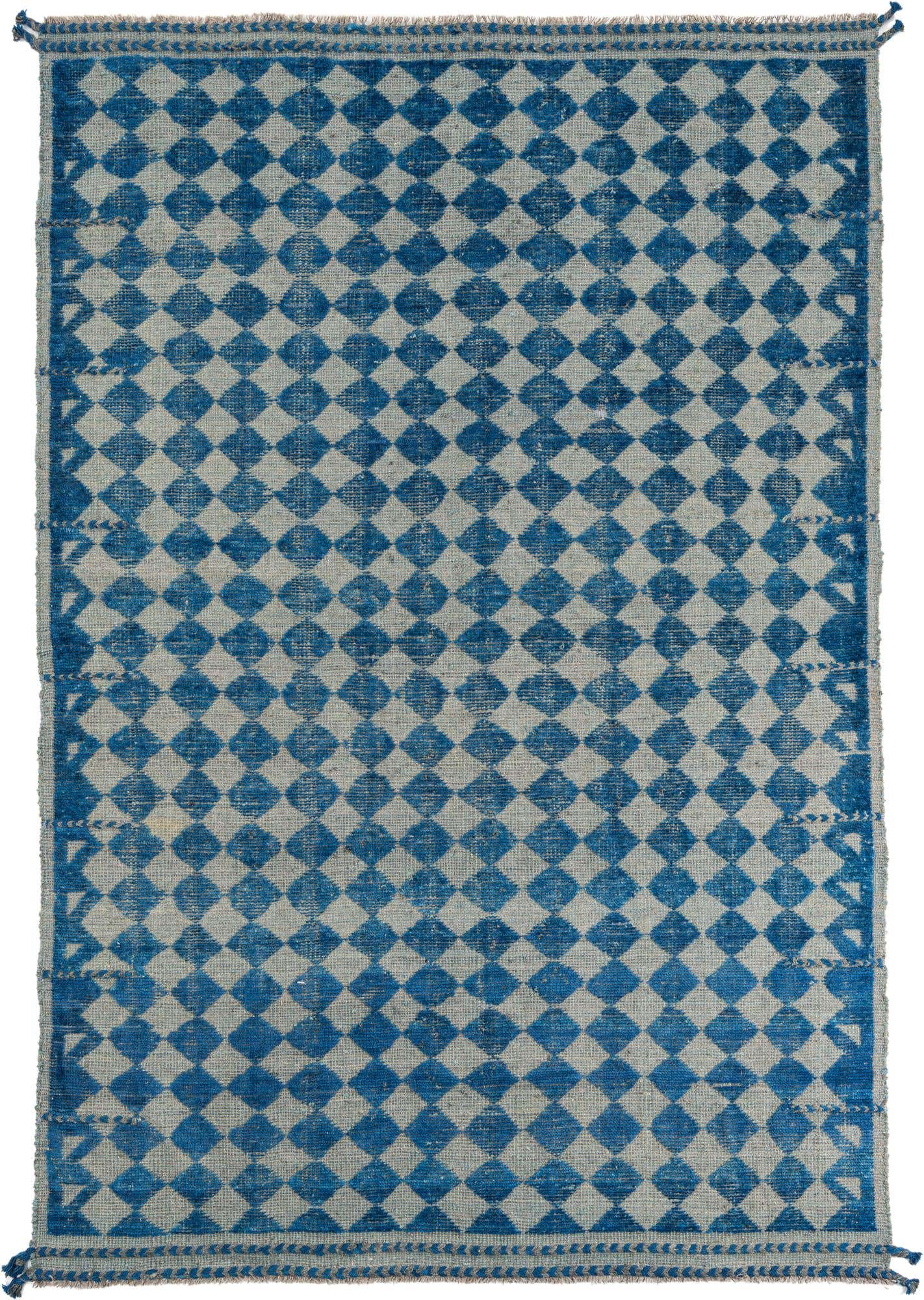 5' 6 x 8' 2 Hand Knotted Moroccan Wool Rug