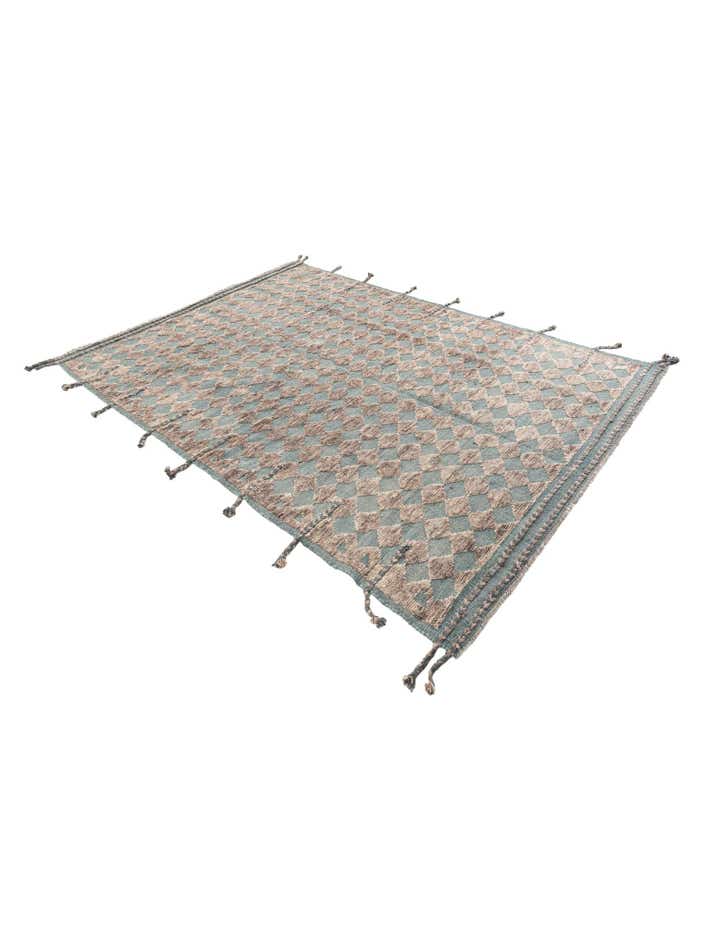 5' 8 x 8' Hand Knotted Moroccan Wool Rug