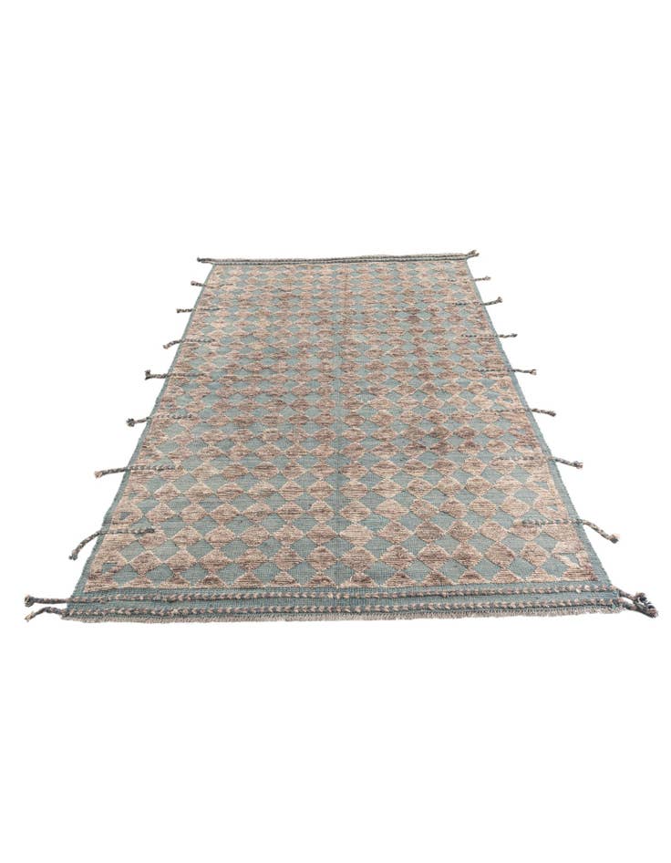 Detail image of 5' 8 x 8' Hand Knotted Moroccan Wool Rug