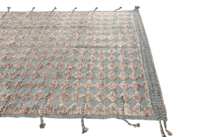 5' 8 x 8' Hand Knotted Moroccan Wool Rug