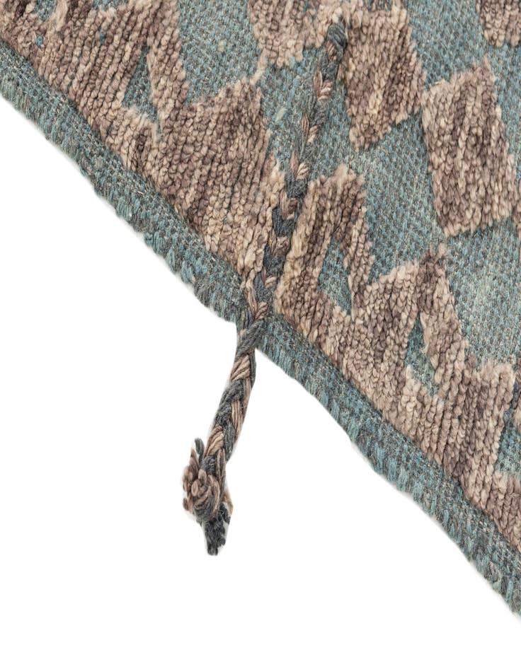 Detail image of 5' 8 x 8' Hand Knotted Moroccan Wool Rug