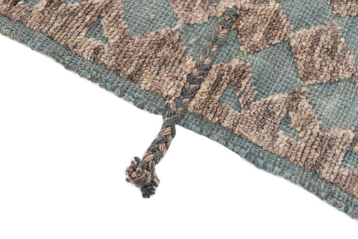 Detail image of 5' 8 x 8' Hand Knotted Moroccan Wool Rug