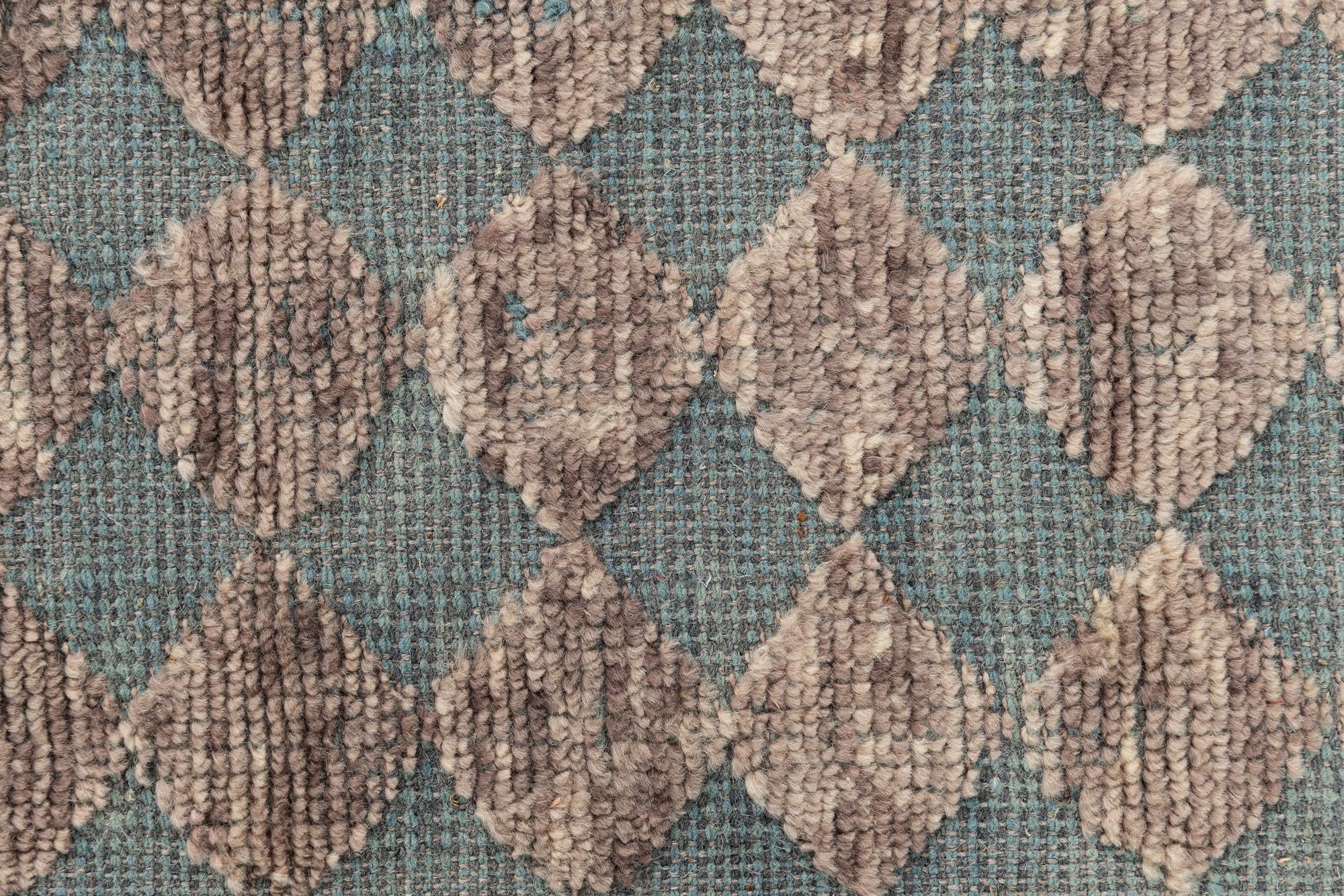 5' 8 x 8' Hand Knotted Moroccan Wool Rug