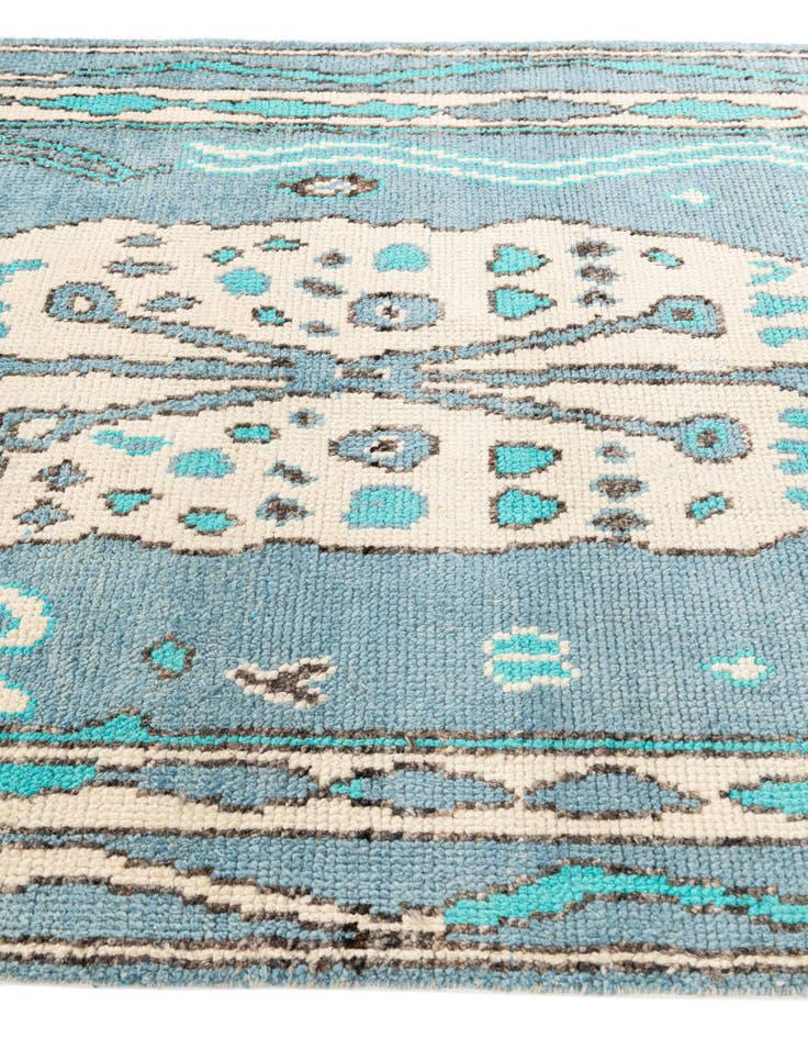 Detail image of 5' x 8' 1  Hand Knotted Moroccan Wool Rug