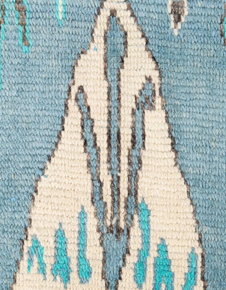 Detail image of 5' x 8' 1  Hand Knotted Moroccan Wool Rug