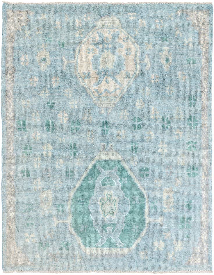 Detail image of 5' 2 x 7' 2 Hand Knotted Moroccan Rug